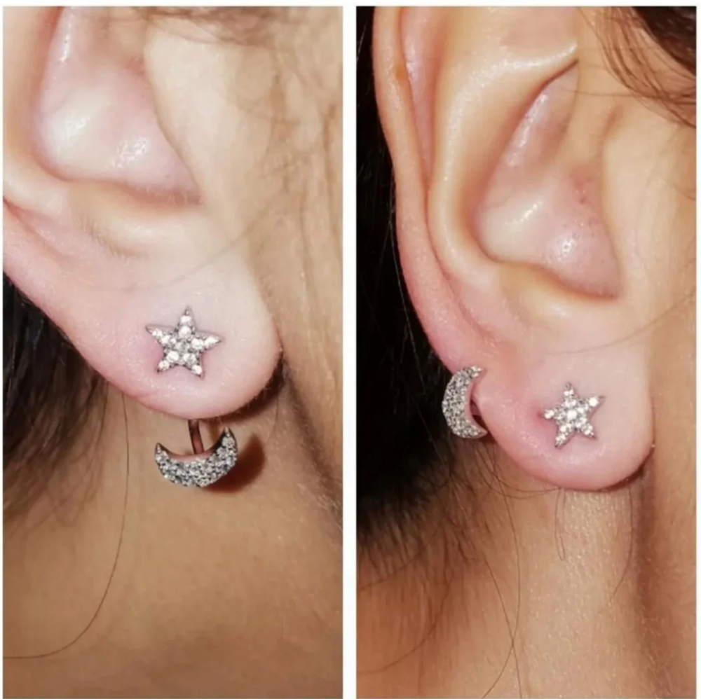 Moon and Star earrings